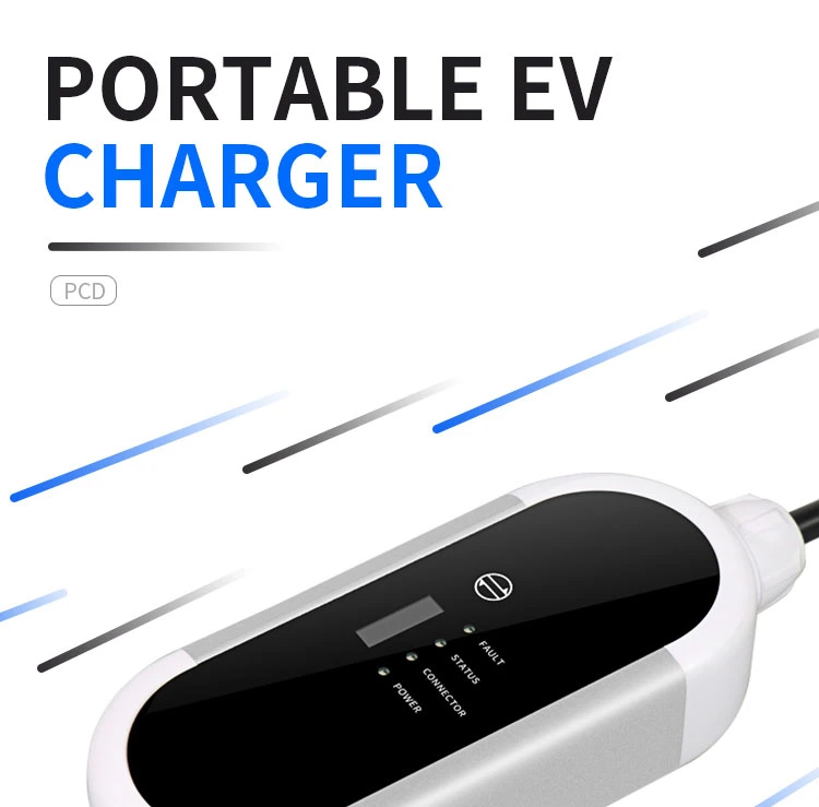 3.5kw 16A Compact and Portable EV Car Charger with 4.5m Cable & Schuko Plug for Electric Vehicle Charging Wallbox