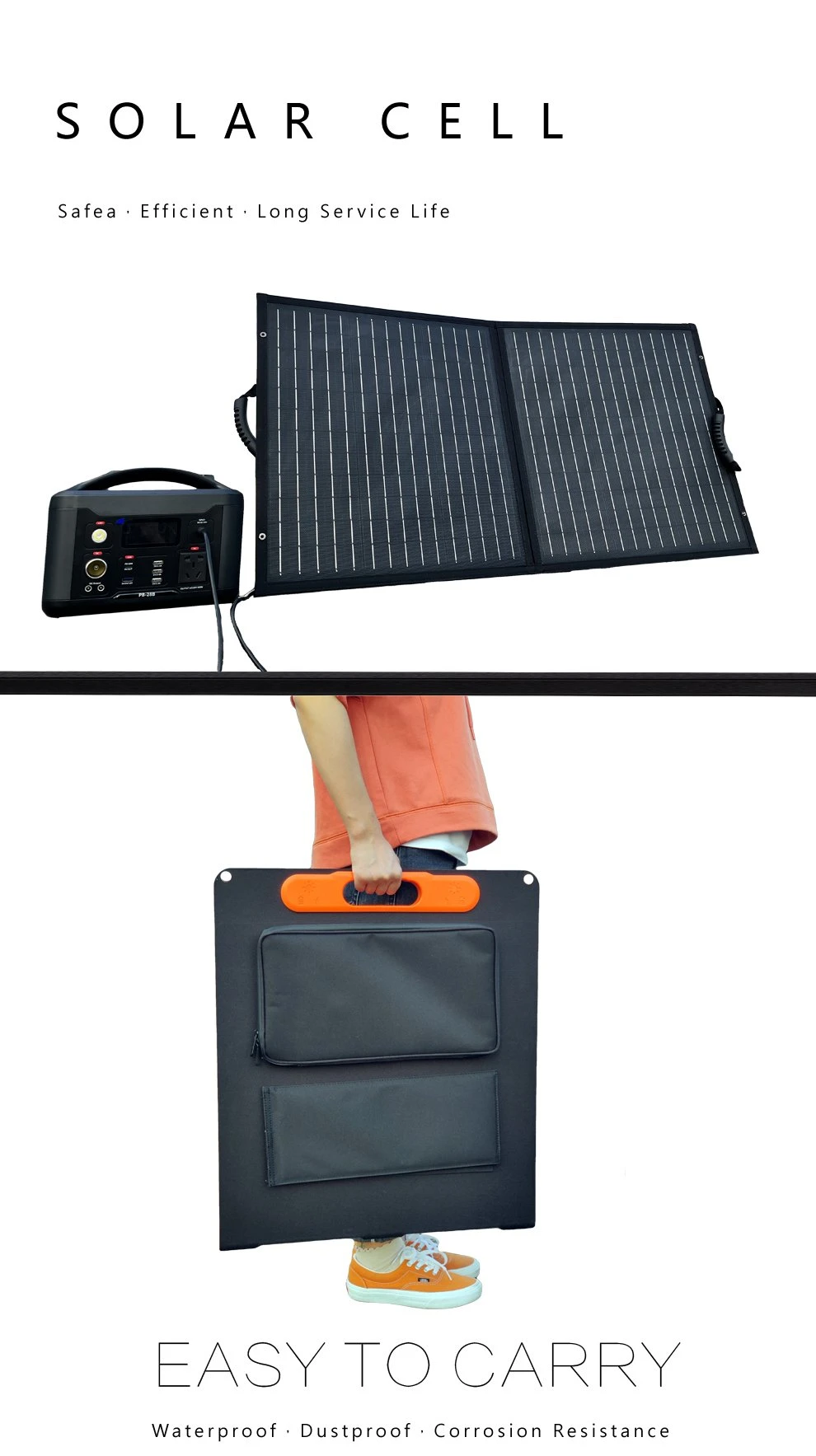 120W Solar Modules 18V Manocrystalline Solar Power Panels Foldable Photovoltaic Amorphous Solar Power System Solar Energy Products